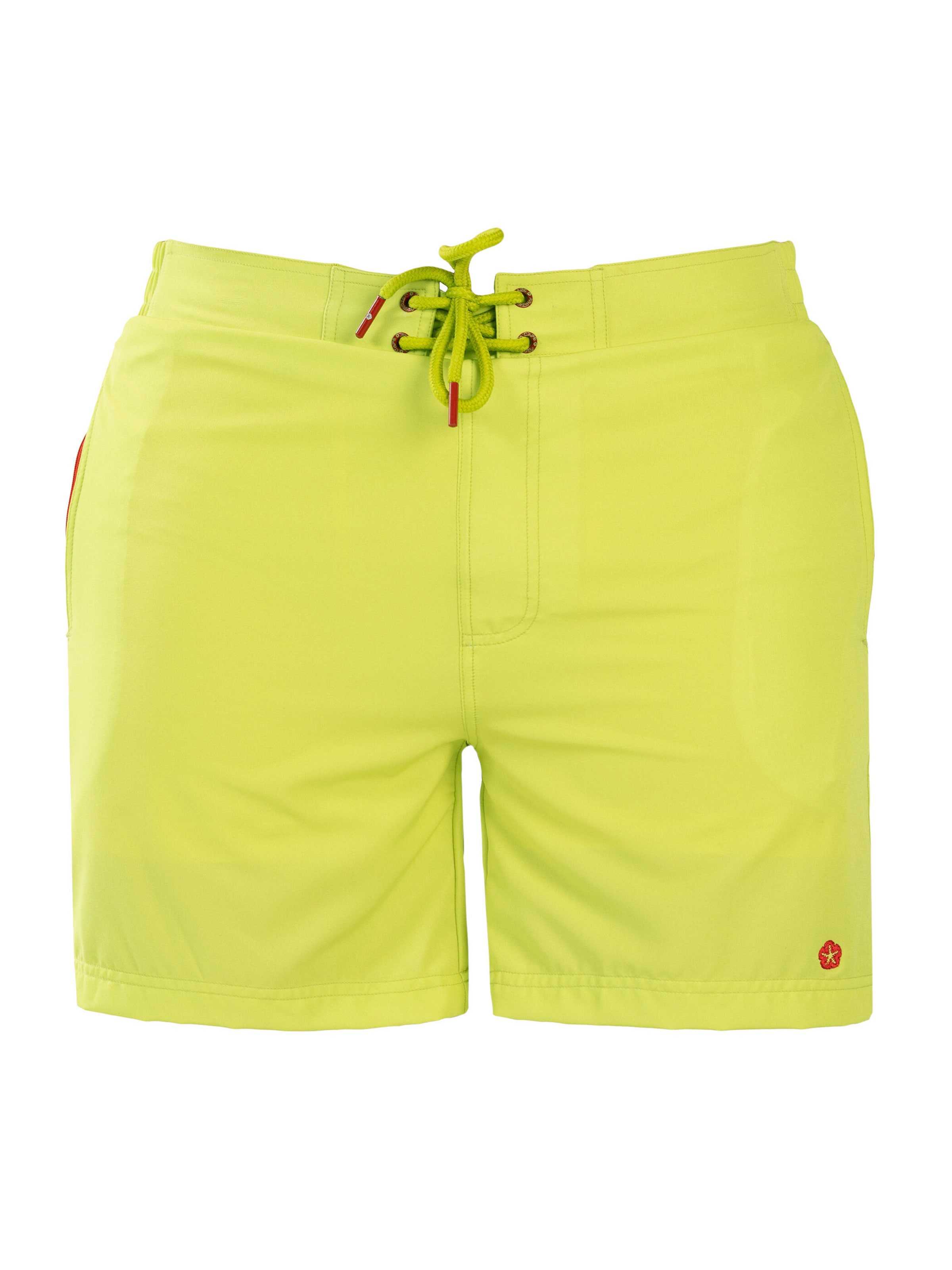 Frozen Cape Badeshorts RIBERA mit integrierter Kompressionsshort in Grün: Vorderseite