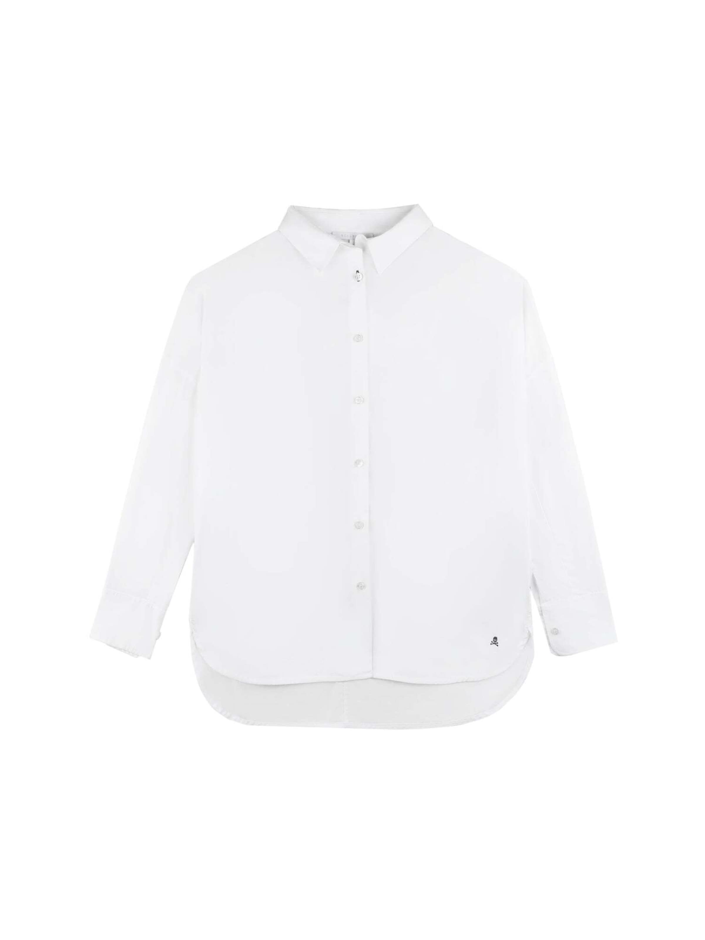 Scalpers Blus &#x27;New Boppy&#x27; i vit: framsida