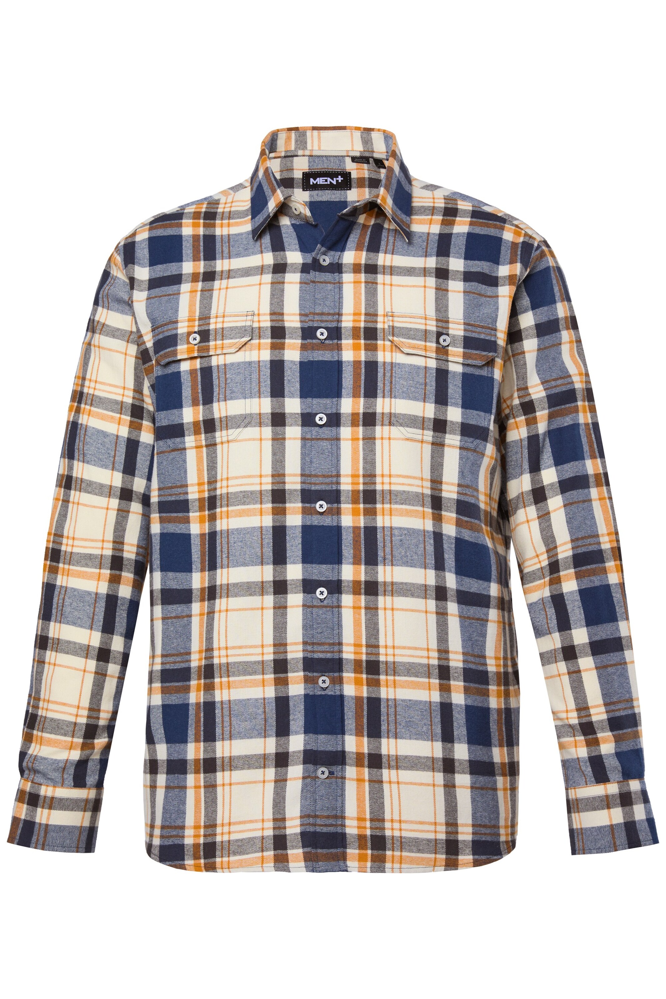 Men Plus Regular fit Overhemd in Gemengde kleuren: voorkant