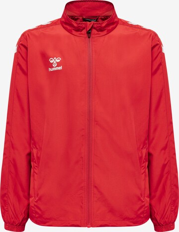 Hummel Sportjas in Rood: voorkant