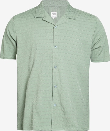 Coupe regular Chemise 'Tania' Campus Sutra en vert : devant