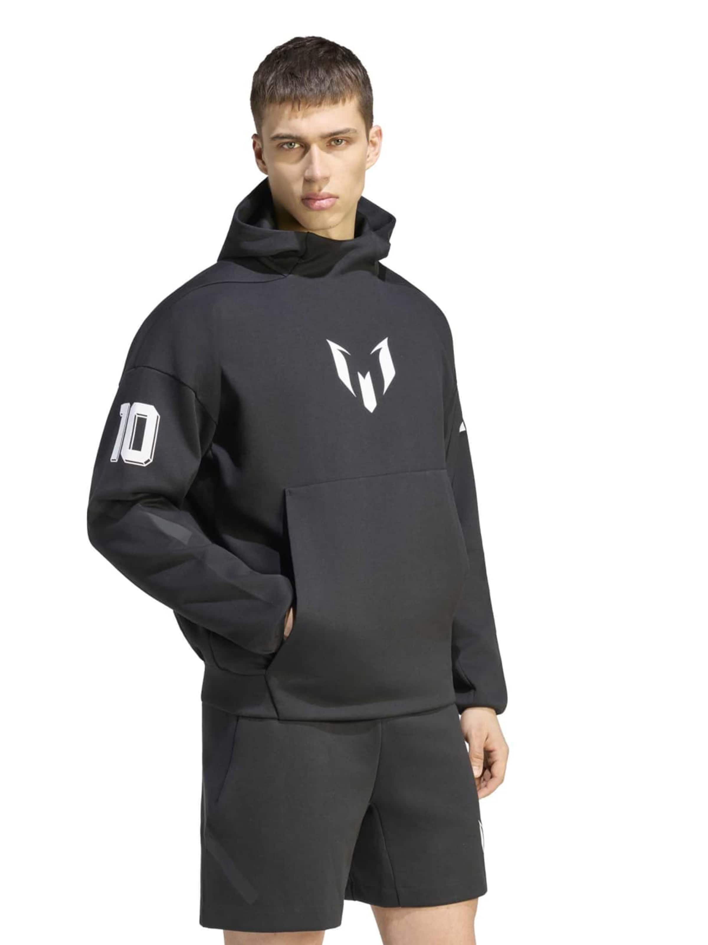 ADIDAS PERFORMANCE - Camiseta deportiva 'MESSI ZNE' en negro: frente