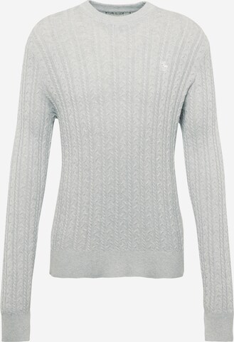 Pull-over Abercrombie & Fitch en gris : devant