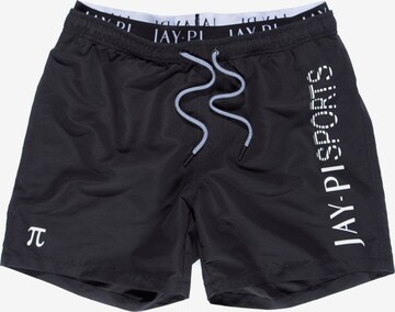 JAY-PI Swim Trunks in Black: front