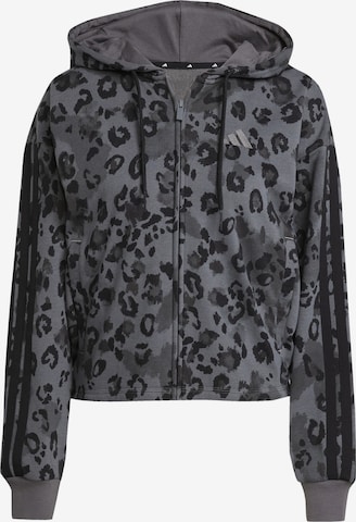 ADIDAS SPORTSWEAR Bluza rozpinana sportowa w kolorze szary: przód