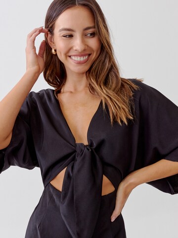 Robe 'KAILANI' Tussah en noir