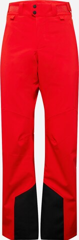 Regular Pantalon de sport PEAK PERFORMANCE en rouge : devant