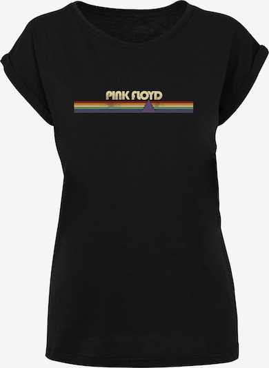 F4NT4STIC T-shirt 'Pink Floyd Prism Retro Stripes' en bleu / jaune / vert / rouge / noir, Vue avec produit