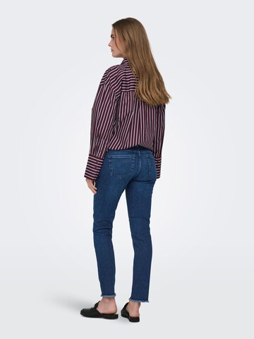 Only Maternity Slimfit Jeans 'OLMBlush' in Blauw