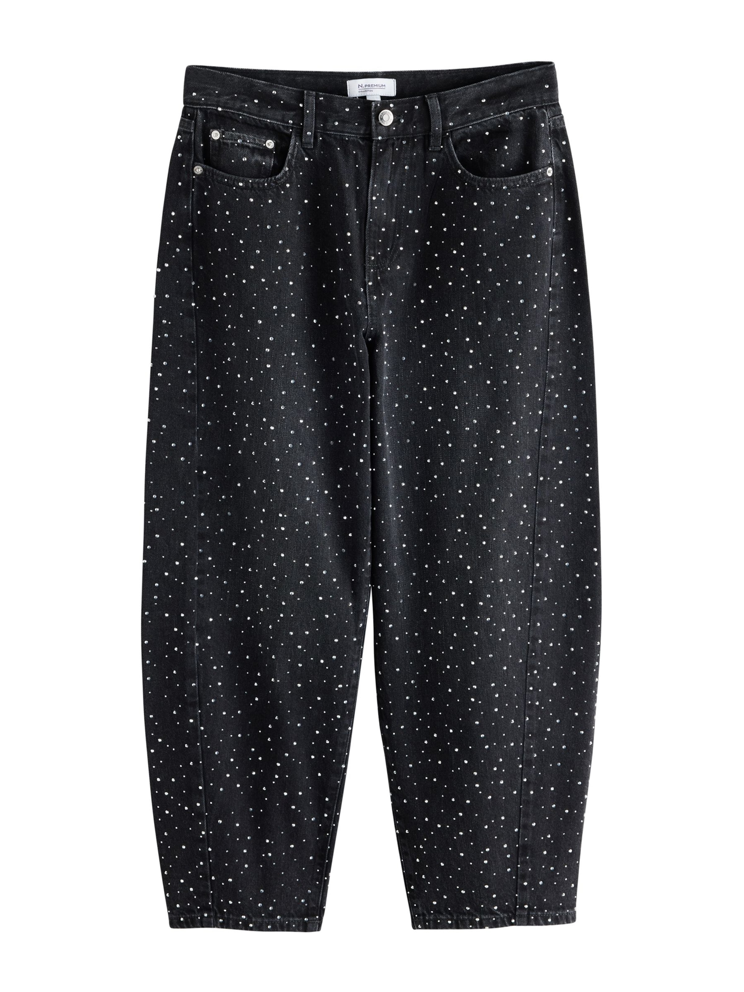 Barrel Jean 'N. Premium' Next en noir : devant