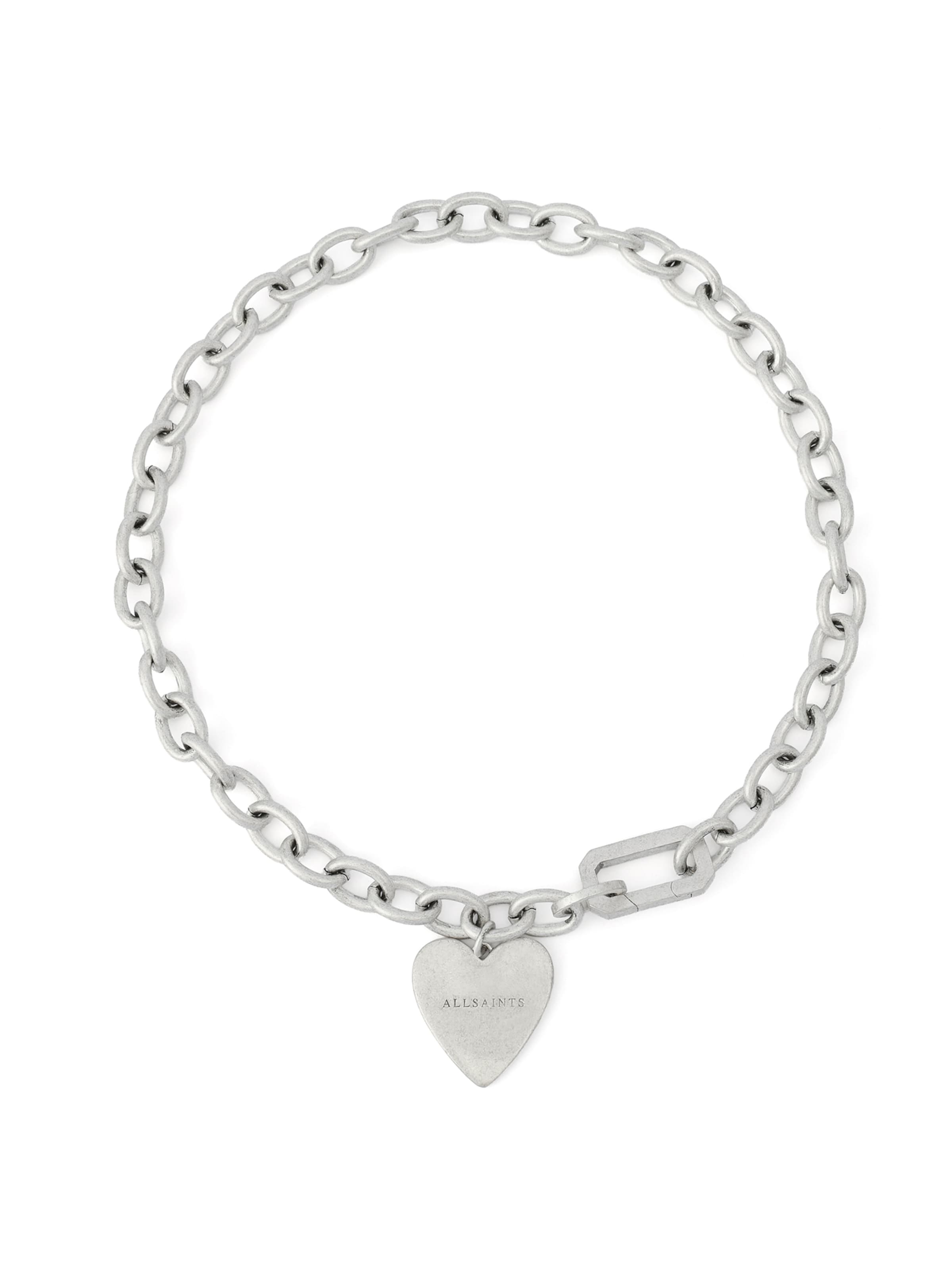 AllSaints Αλυσίδα σε ασημί: μπροστά