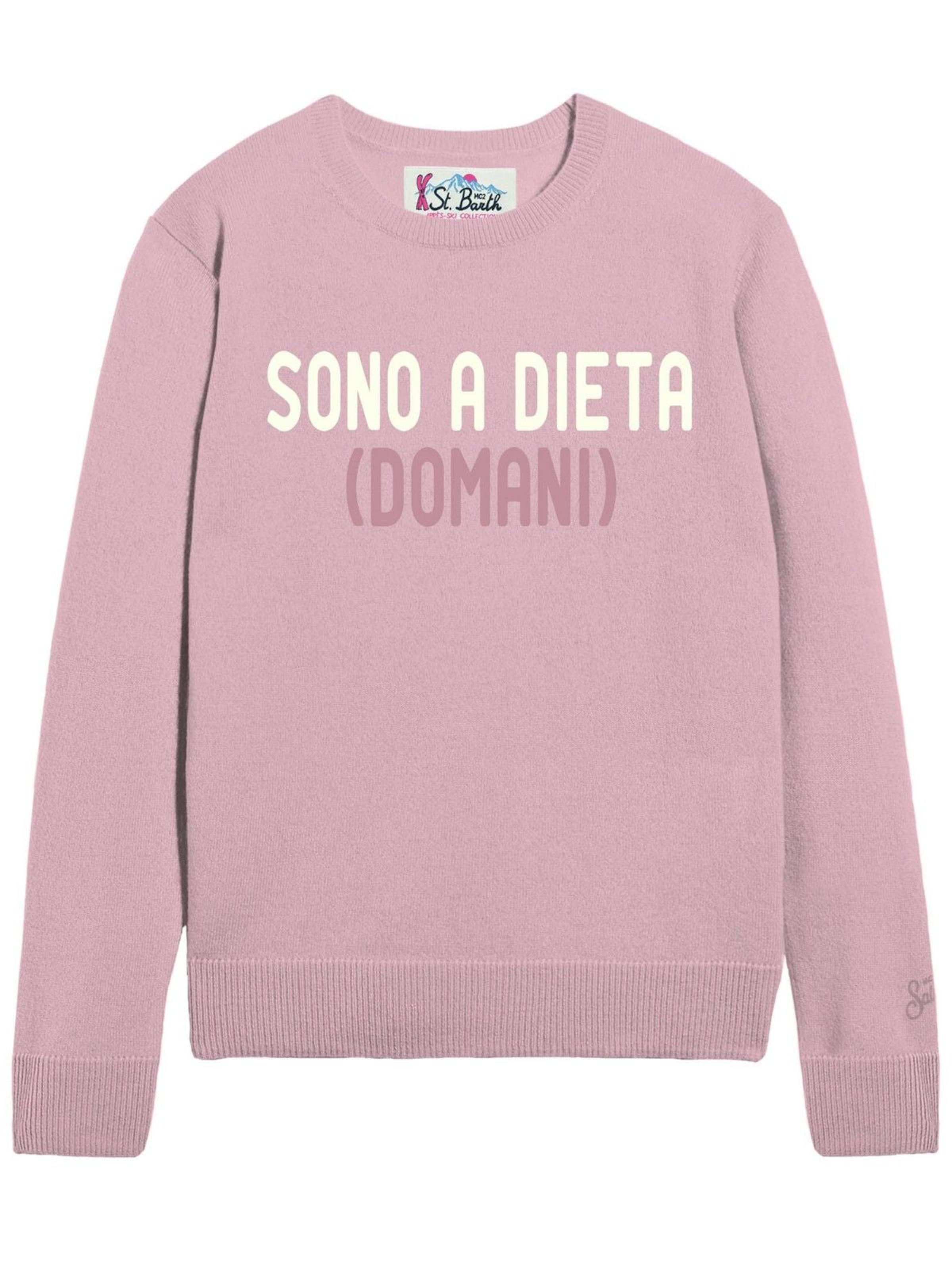 Pullover di MC2 Saint Barth in rosa: frontale