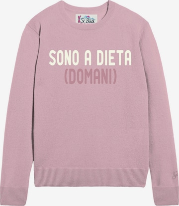 Pull-over MC2 Saint Barth en rose : devant