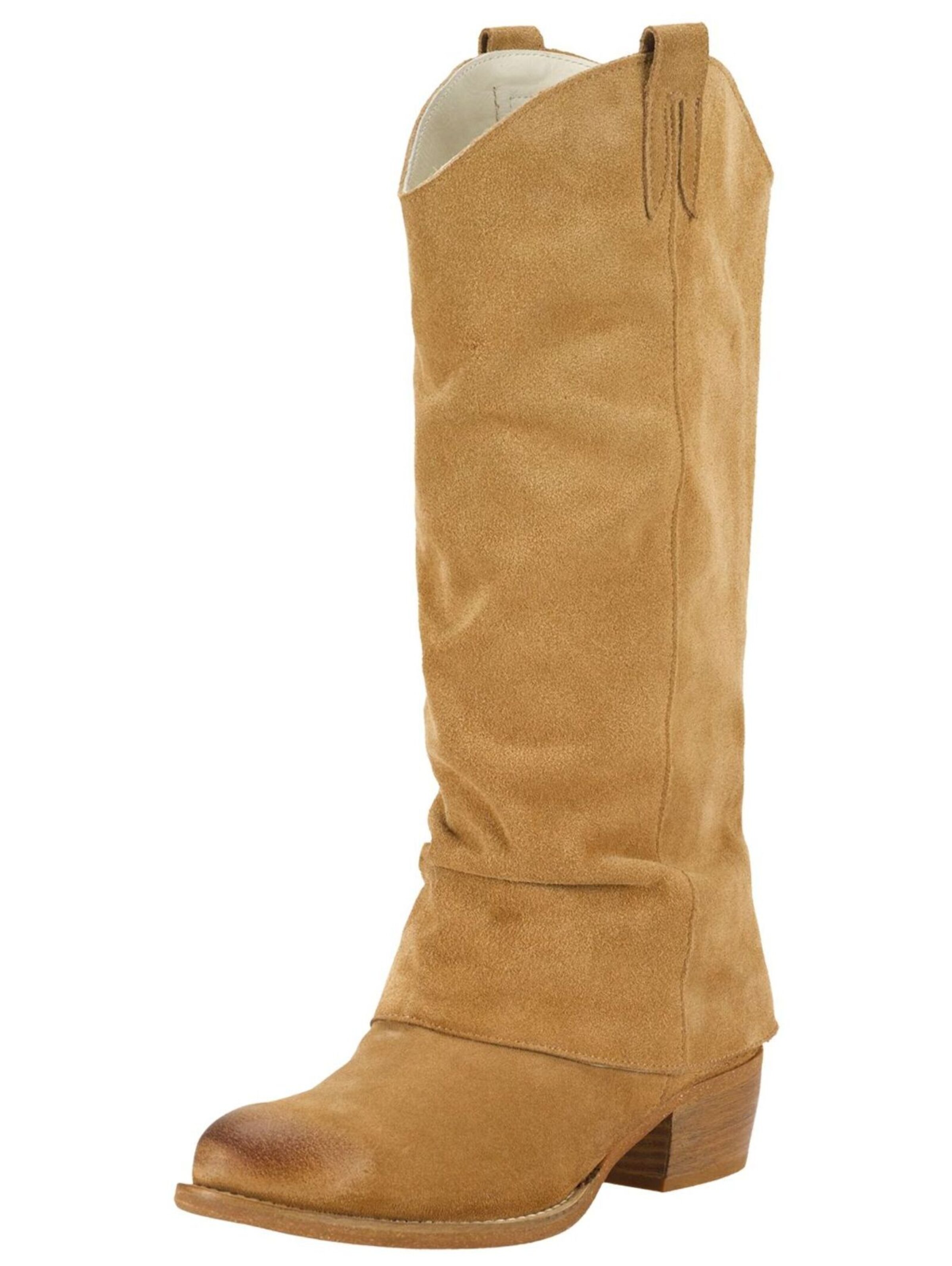 Felmini Wide Fit Cowboy Boots 'Dresa' in Brown: front