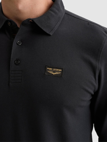 Pull-over 'American Classic polo shirt with long sleeves and flight pocket' PME Legend en bleu