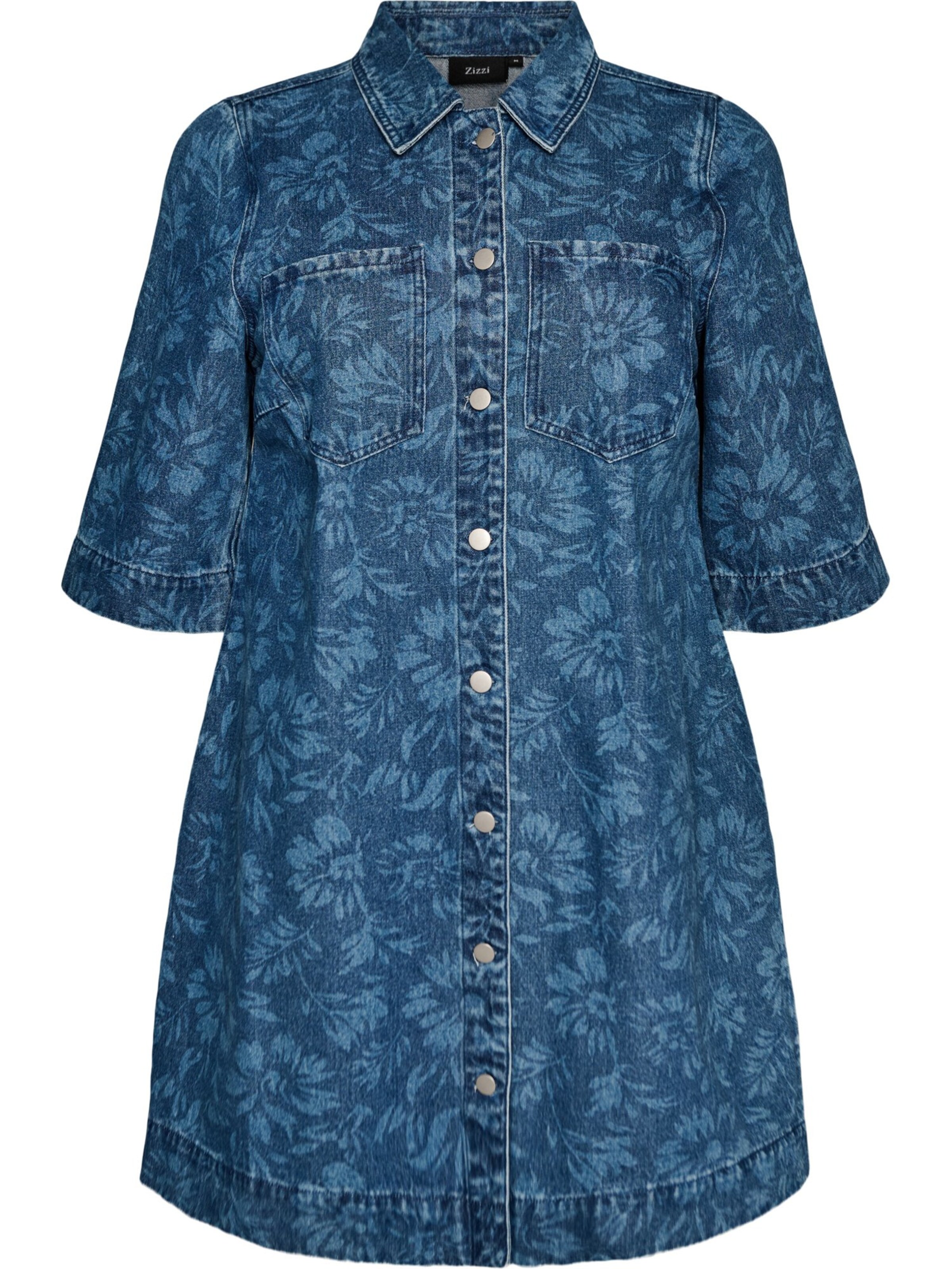 Zizzi Dress 'JFLORA' in Blue: front