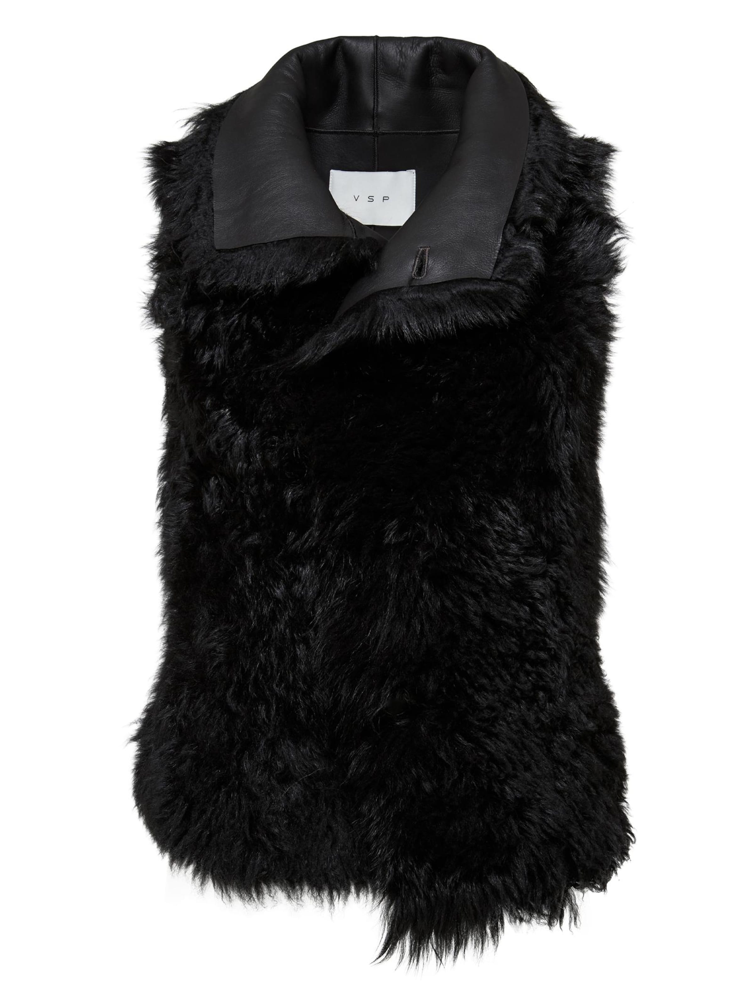 V S P Vest 'Solene' in Black: front