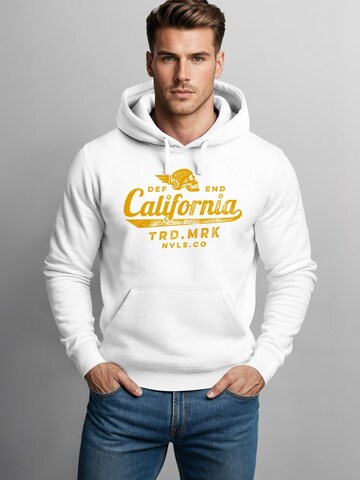 Neverless Sweatshirt 'California Skull'‌‌‌‌‌‌‌‌‌‌ in Weiß: Vorderseite