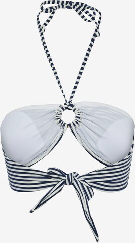 PIECES Bandeau Bikinitop 'CATRINE' in Blauw