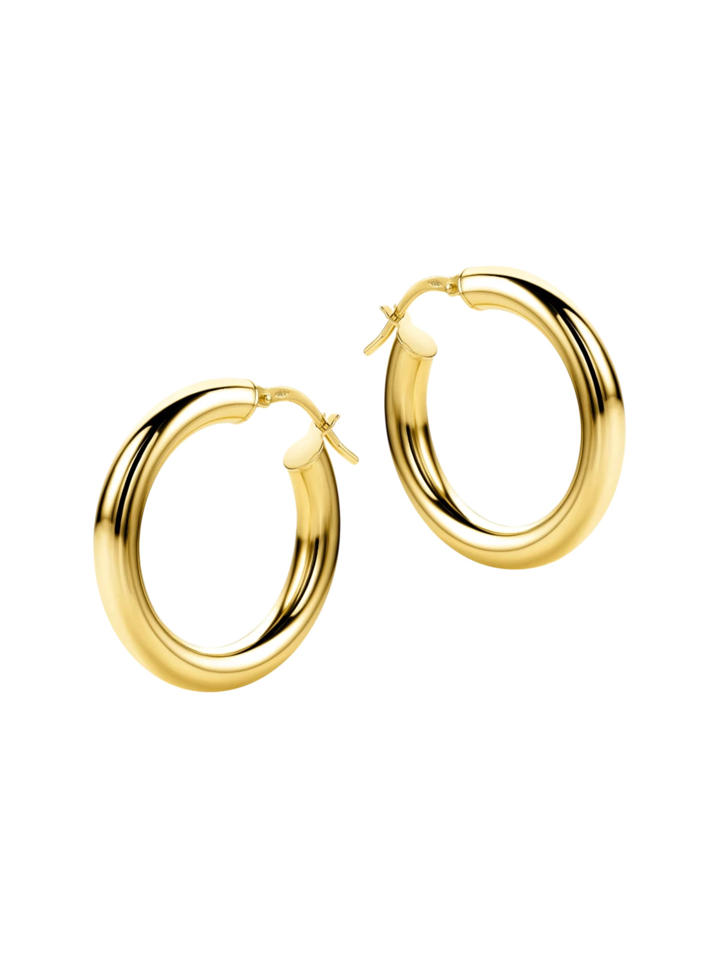Orecchini 'Ohrringe aus 585 Gelbgold' di DIAMANT LETERNEL in giallo: frontale