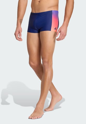 ADIDAS PERFORMANCE - Calções de banho desportivos em azul: frente