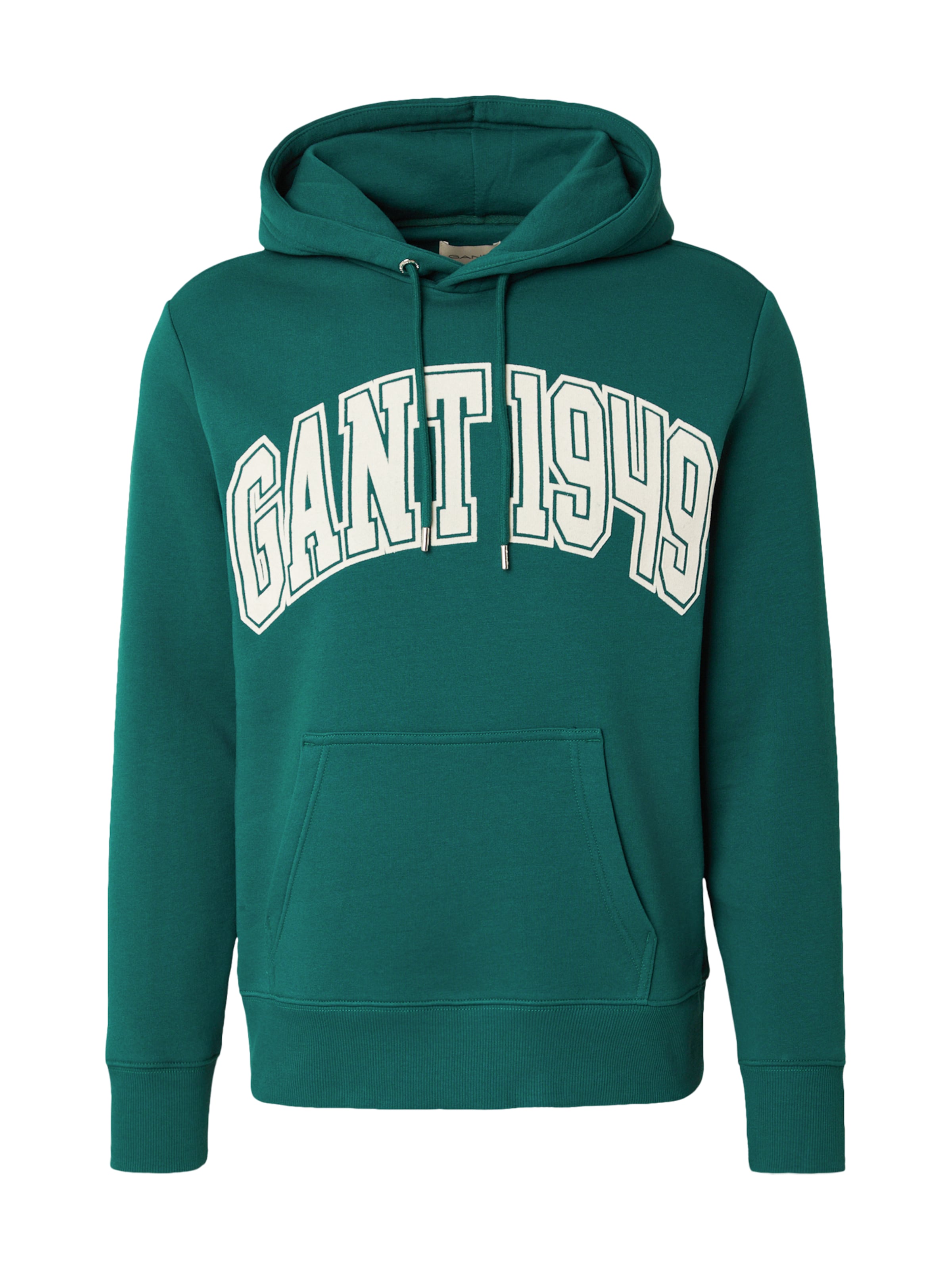 Bluză de molton de la GANT pe verde: față