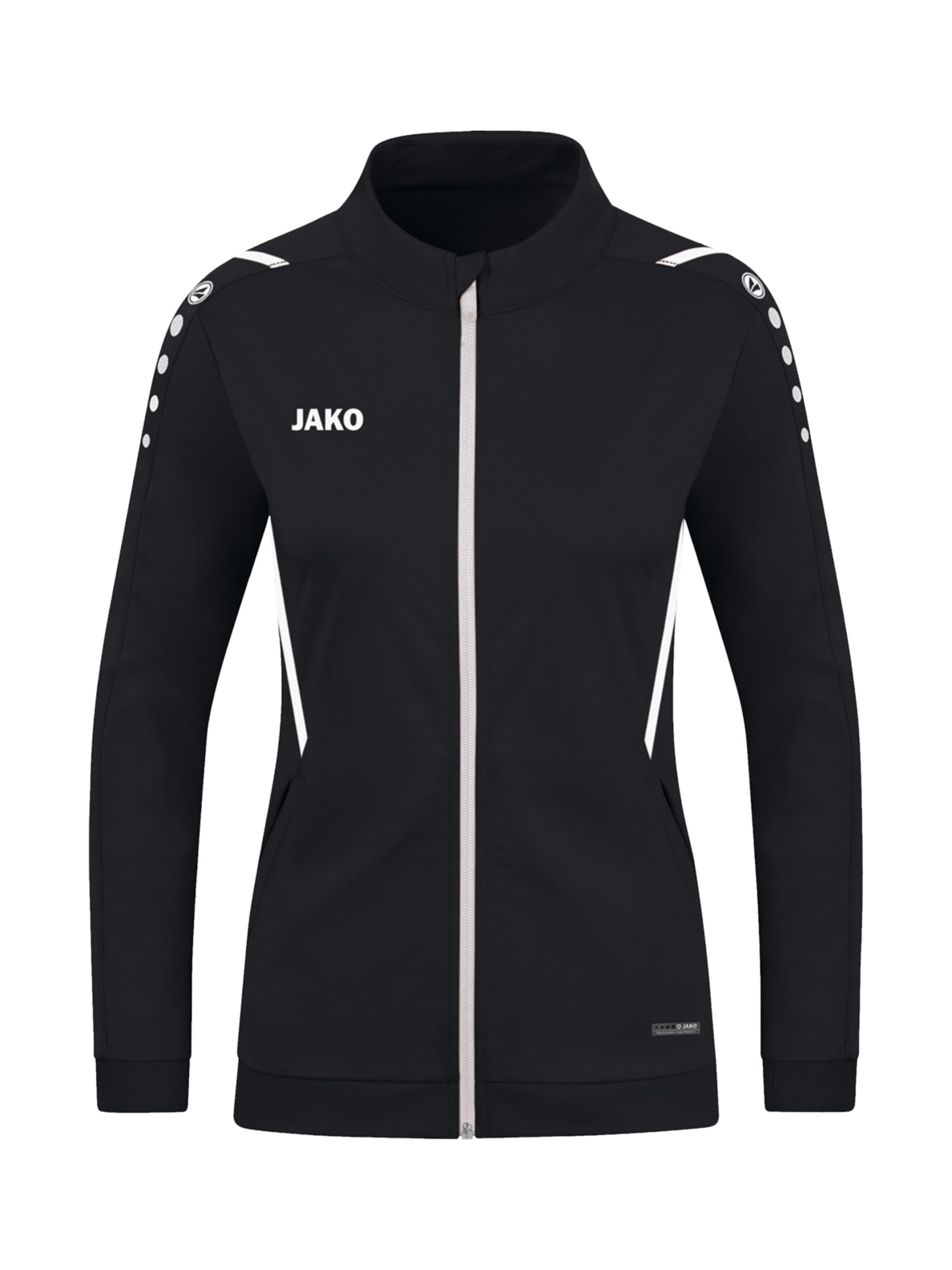 JAKO Sportjacke 'Challenge' in Schwarz: Vorderseite