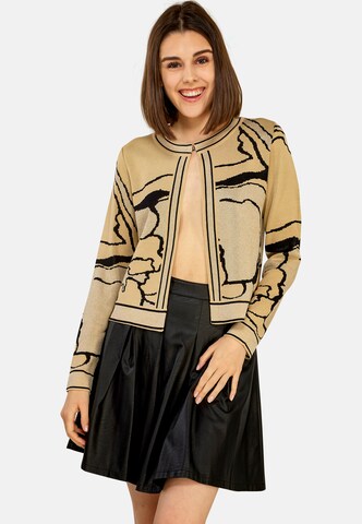 TOOche Strickjacke in Beige: Vorderseite