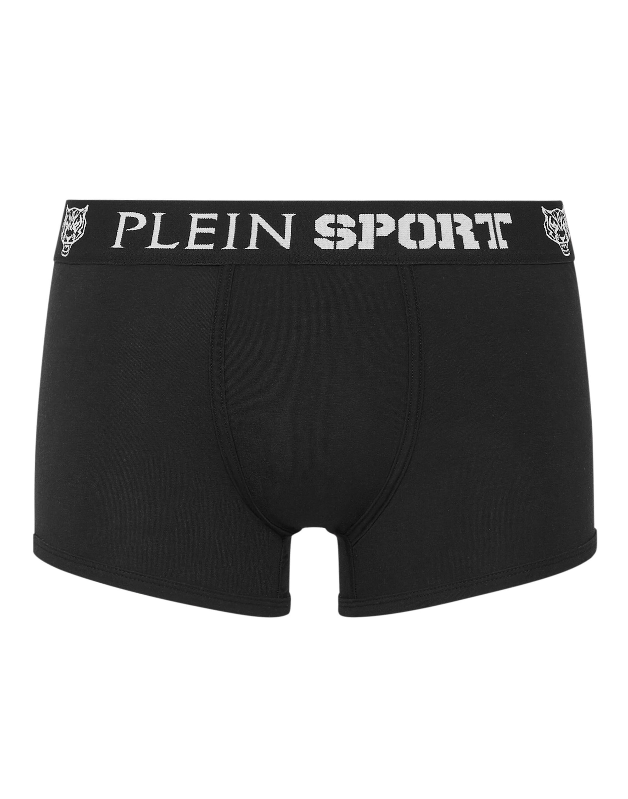 Plein Sport Boxer shorts 'Tiger' in Black: front