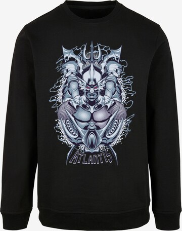 Sweat-shirt 'Aquaman - Ocean Master' ABSOLUTE CULT en noir : devant