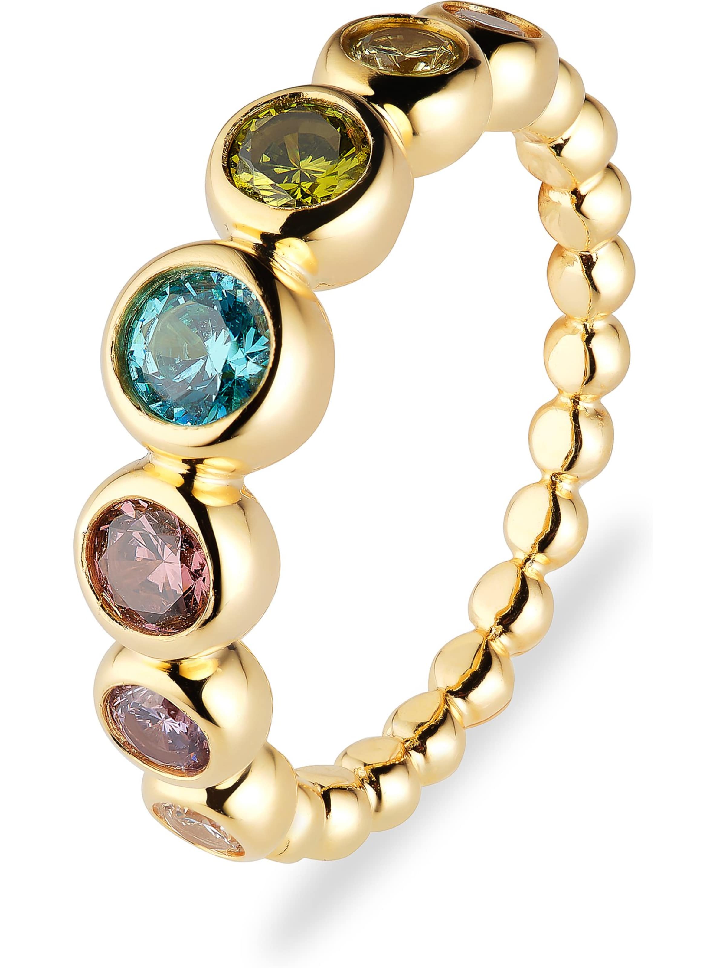 JETTE Ring in Gold: front