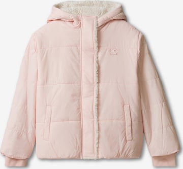 Calvin Klein Jeans Välikausitakki värissä vaaleanpunainen: etupuoli
