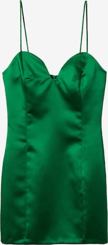 MANGO Kokteilové šaty 'MILEY' - Zelená: predná strana