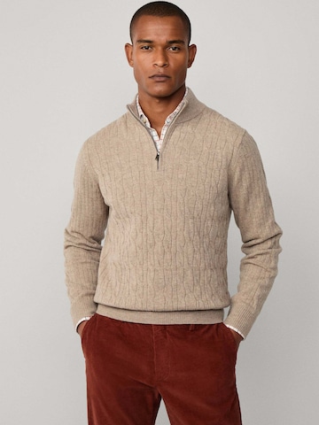 Hackett London Pullover in Beige: Vorderseite