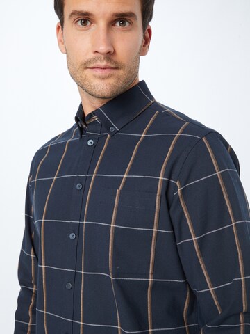 Casual Friday Regular fit Button Up Shirt 'Anton' in Blue