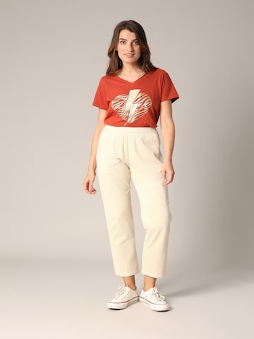 Regular Pantalon Deeluxe en beige