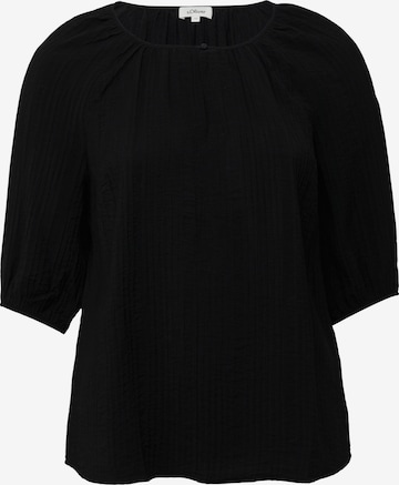 s.Oliver Bluse in Schwarz: Vorderseite