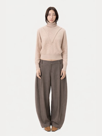 GOBI Cashmere - Jersey 'Women's Dual-Collar Cashmere Sweater' en beige: frente