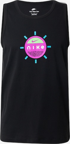 T-Shirt Nike Sportswear en noir : devant