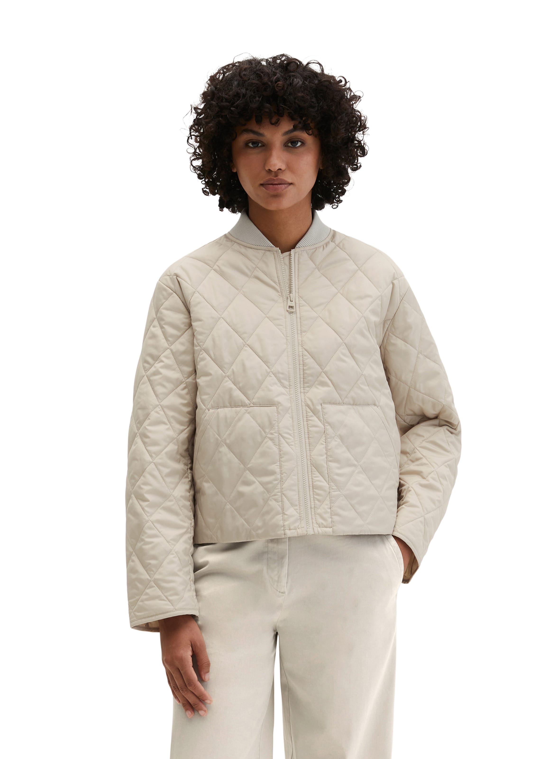 Veste mi-saison Marc O'Polo en gris : devant