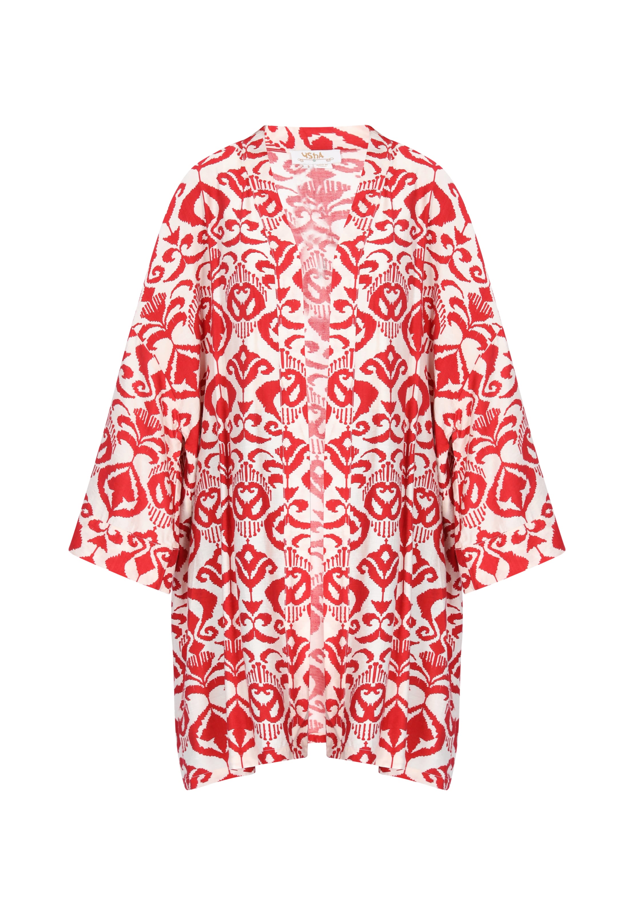 usha FESTIVAL Kimono in Rood: voorkant