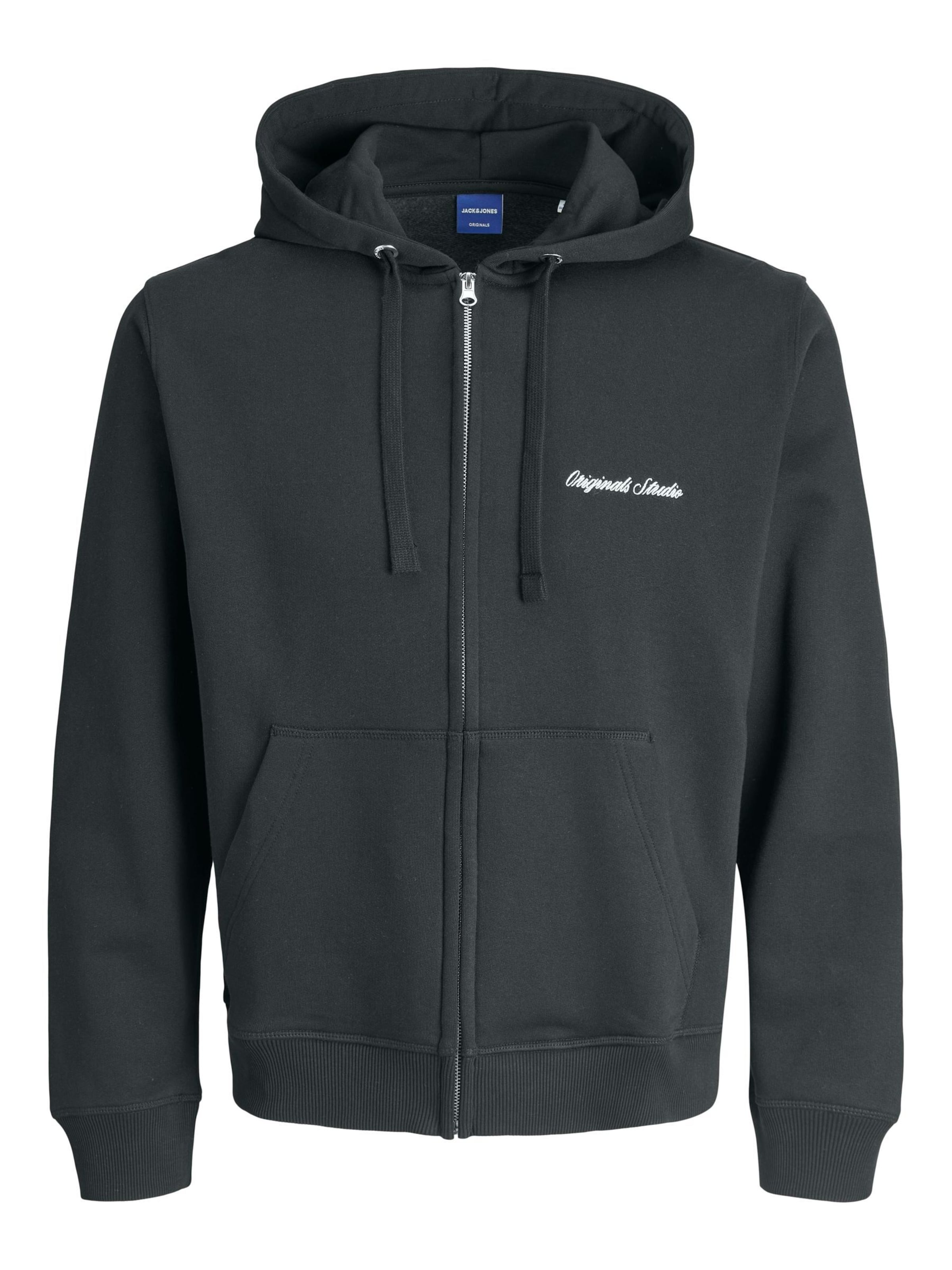 JACK & JONES Sweatjacke 'JORNorrebro' in Grau: Vorderseite