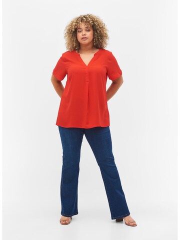 Zizzi - Blusa 'Vanni' em vermelho