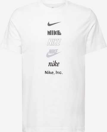 Nike Sportswear Shirt in White: front