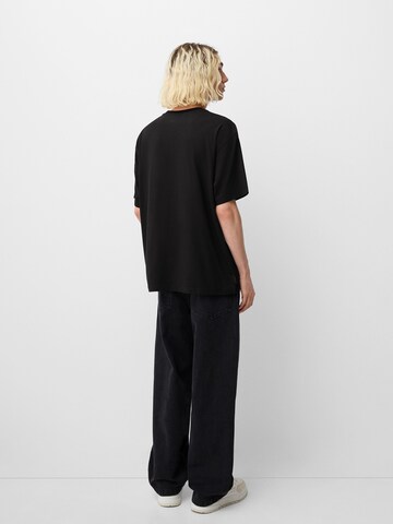 Bershka T-Shirt in Schwarz