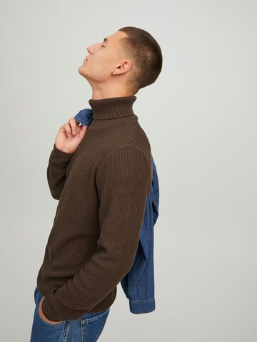 Pull-over 'Carlos' JACK & JONES en marron