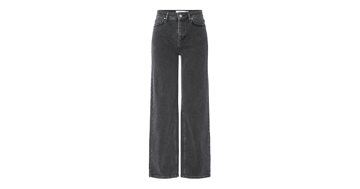 Yas Gri Kadın Düz Denim Pantolon Yasrosie Hw Straight Jeans 002 S. N Yas Gri Kadın Düz Denim Pantolon Yasrosie Hw Straight Jeans 002 S. N
