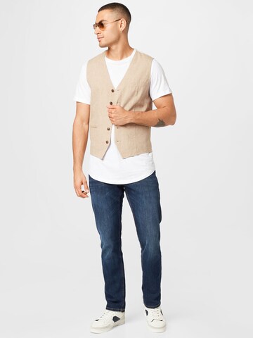 Gilet de costume JACK & JONES en beige