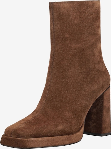 Jeffrey Campbell Enkellaarsjes 'MAXIMAL' in Bruin: voorkant