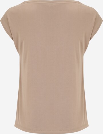 Pieces Petite T-Shirt 'Kamala' in Beige